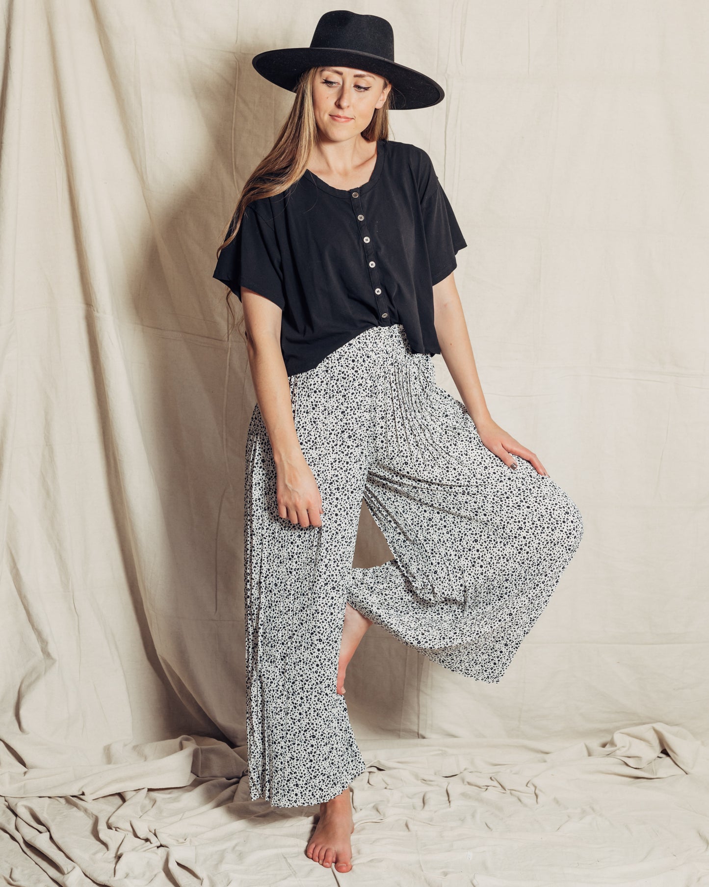 Valerie Pants || Black + White