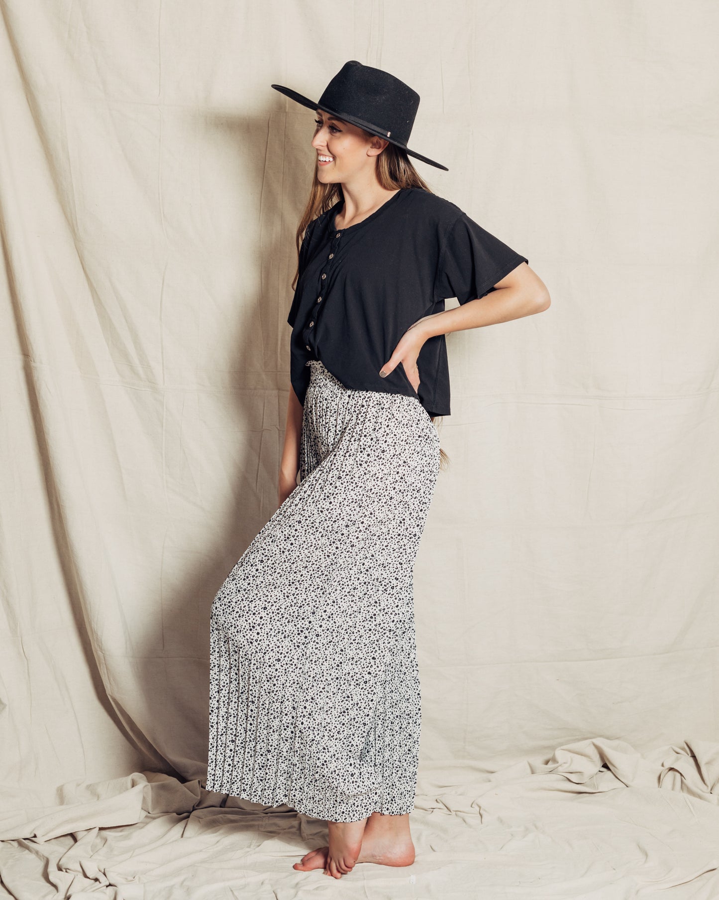 Valerie Pants || Black + White
