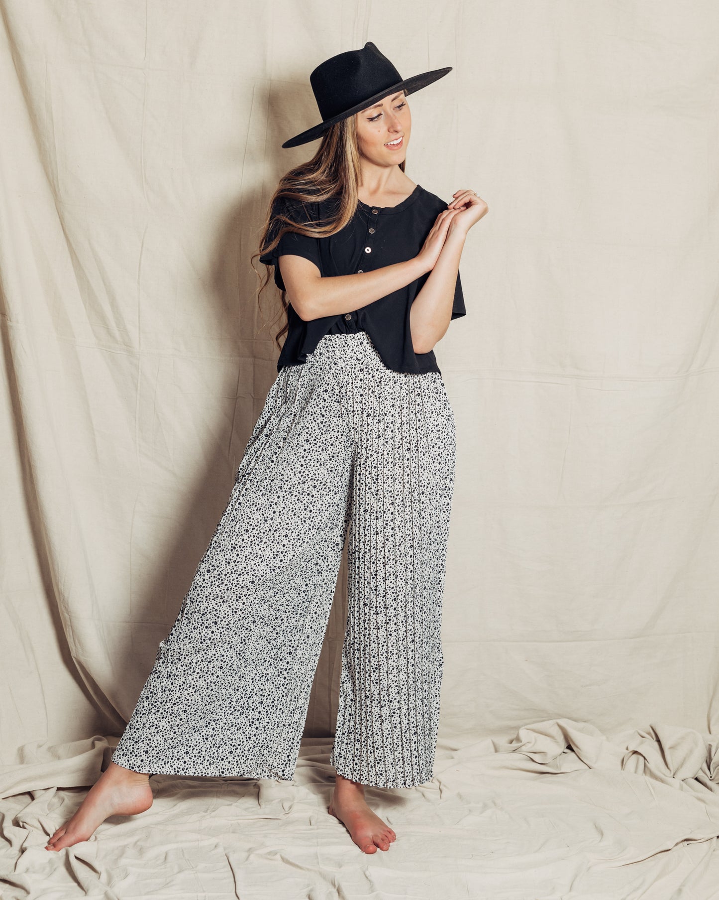 Valerie Pants || Black + White