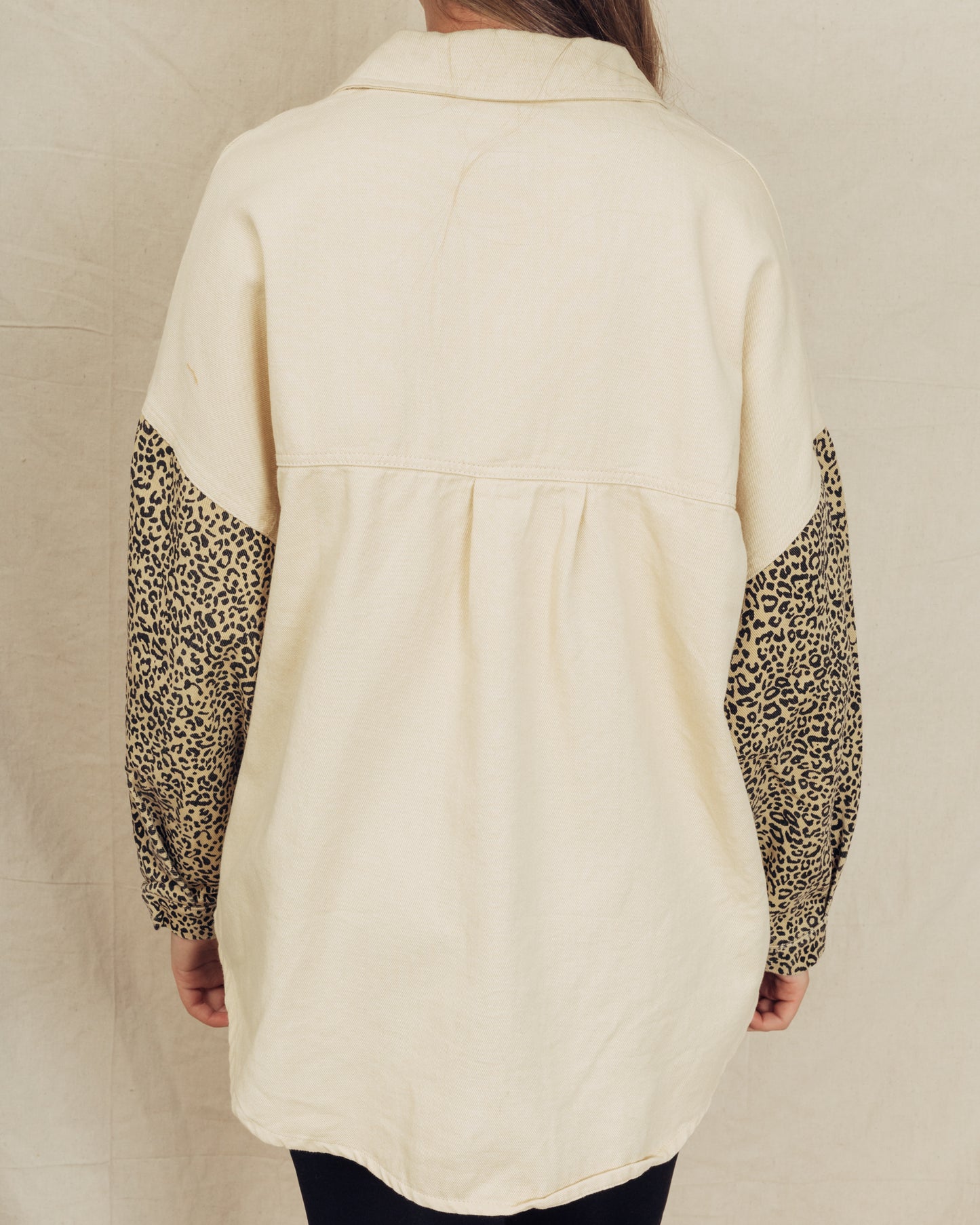Leopard Shacket || Ivory