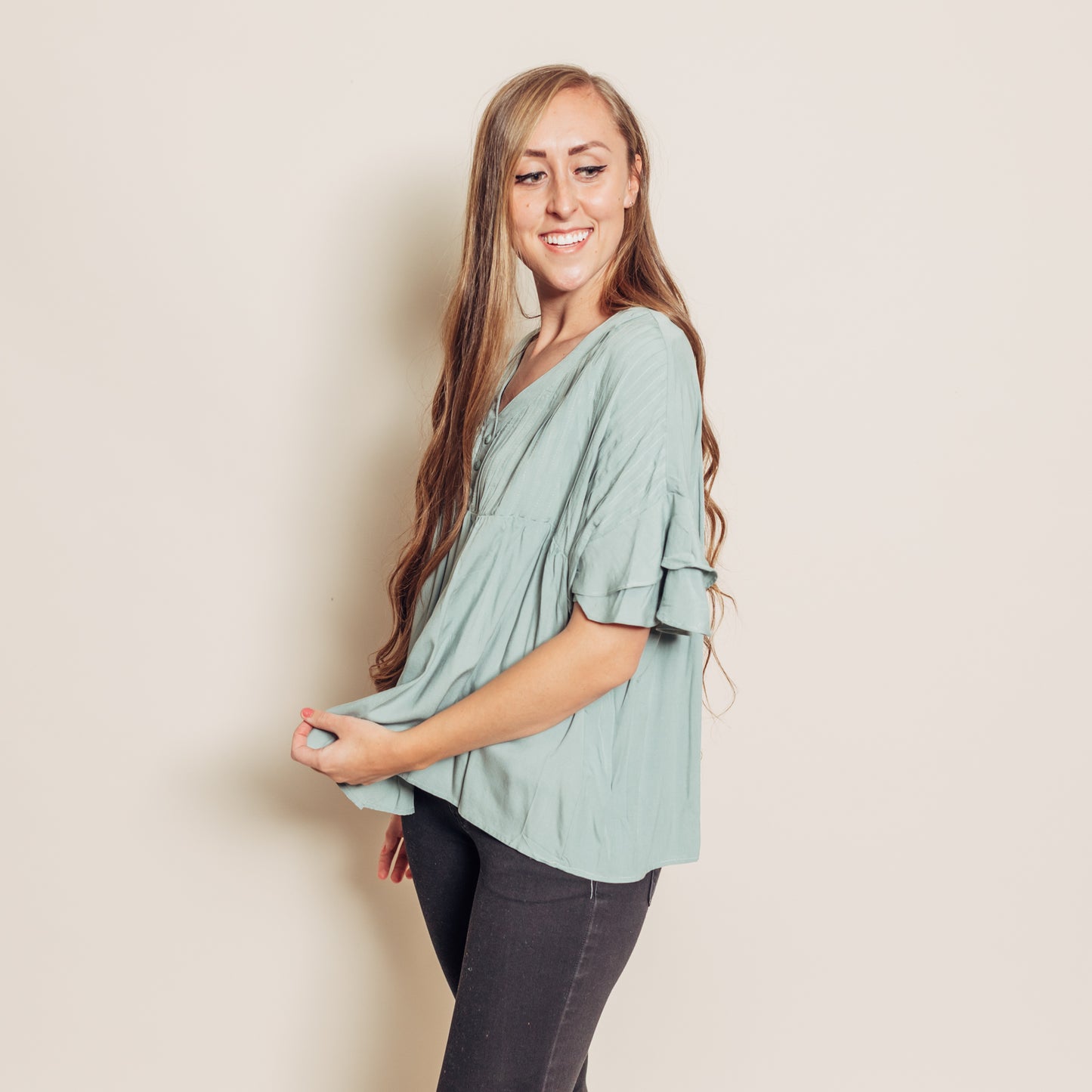 Cheyenne Top || Sage