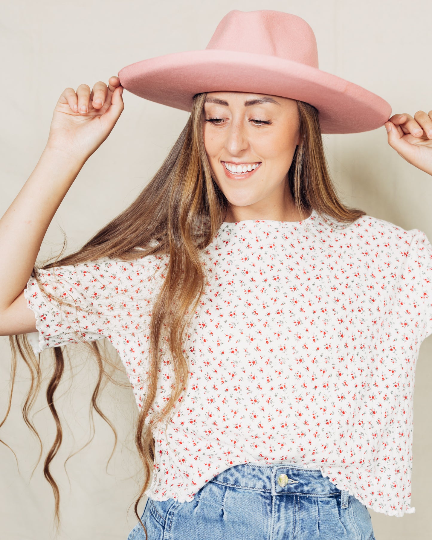 Lenny Hat || Pink