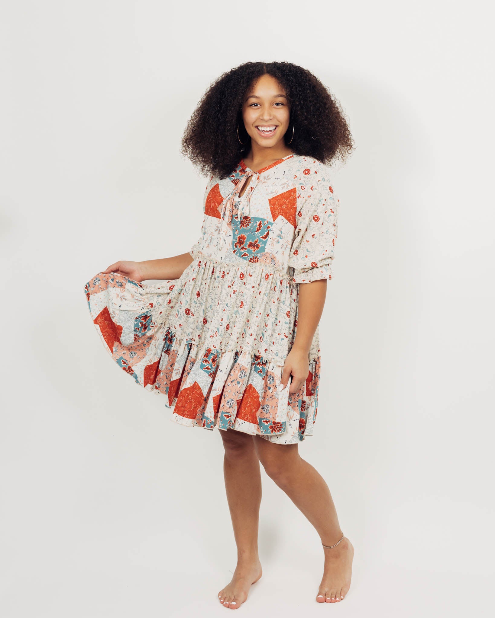 cut loose patch dress Patch Dress Cut Loose