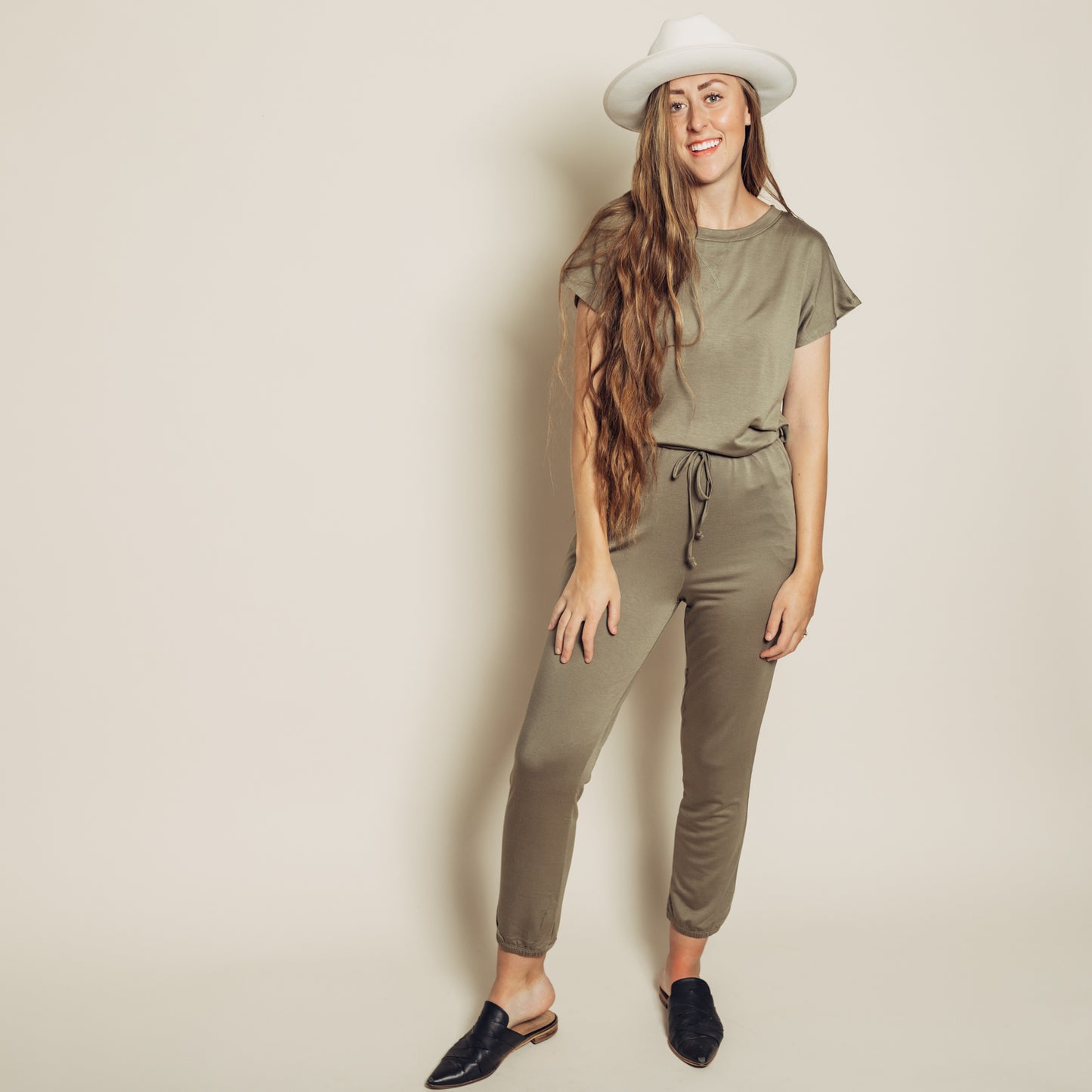 Natalia Jumpsuit | Olive