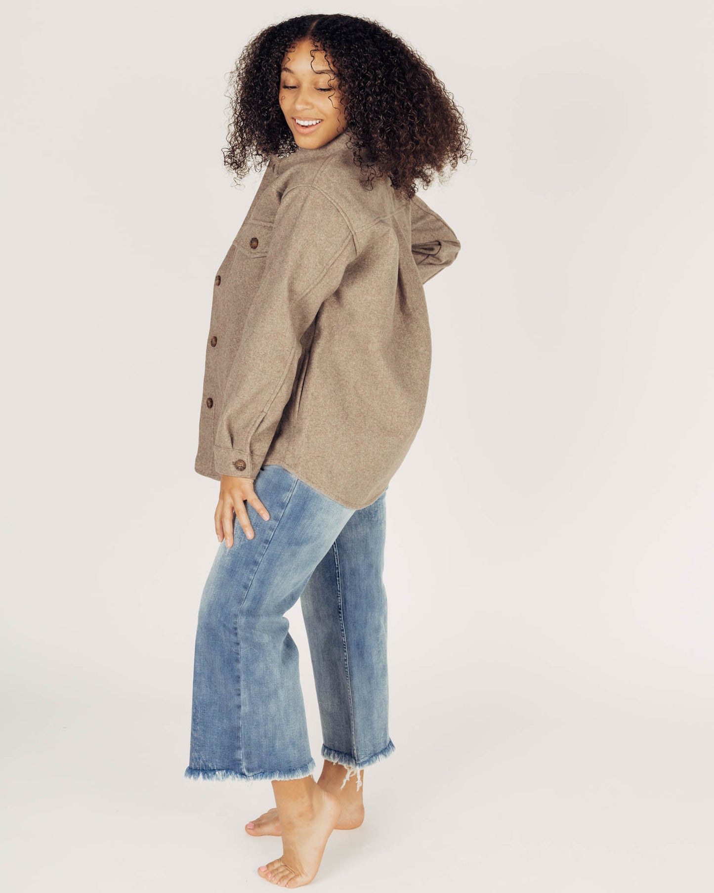 Ally Shacket || Brown