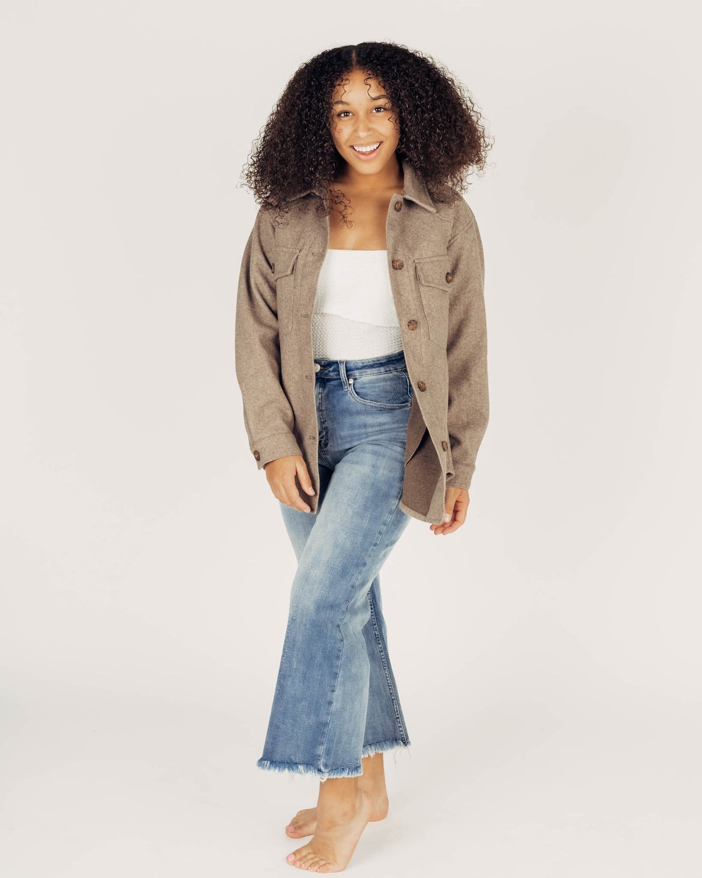 Ally Shacket || Brown