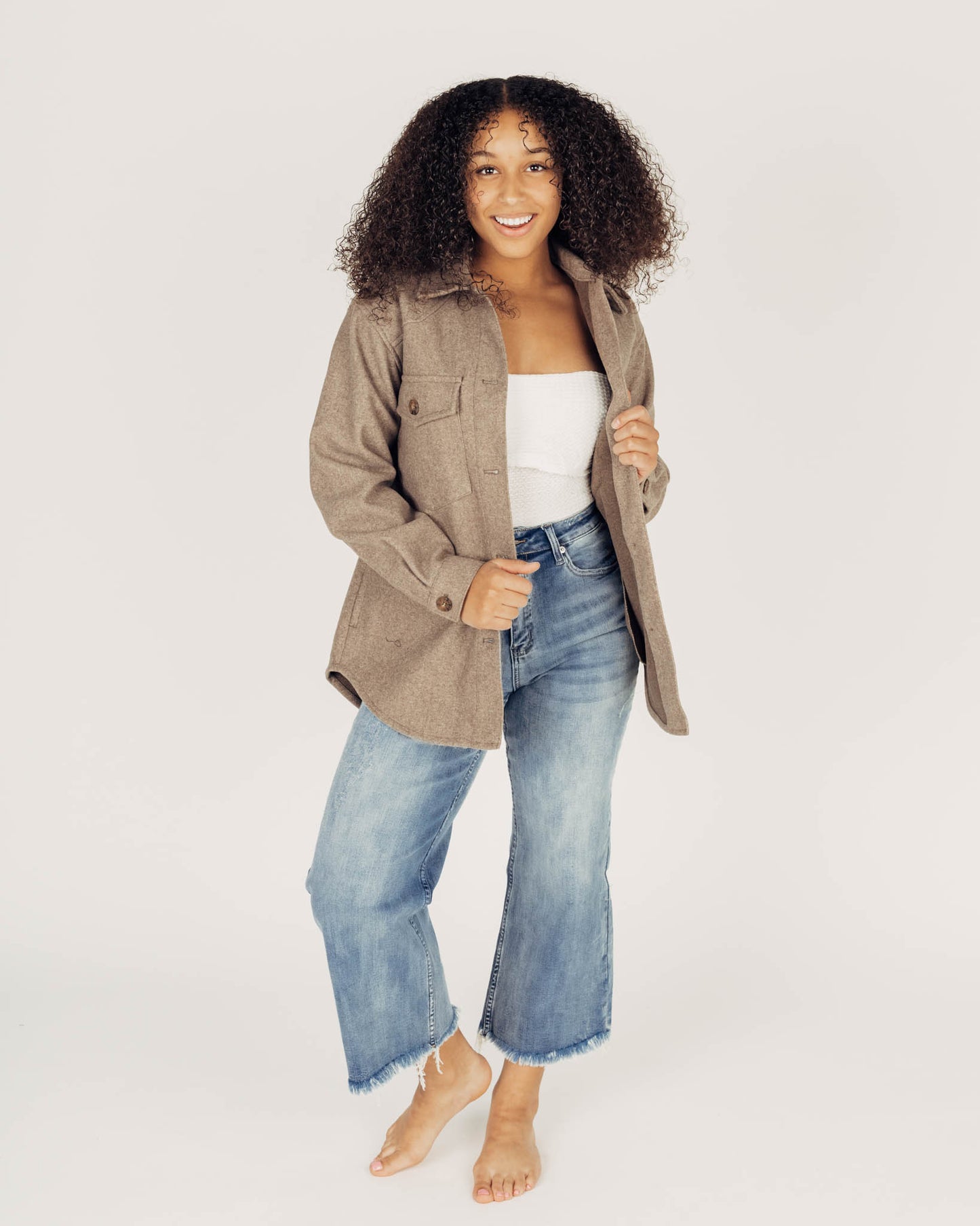 Ally Shacket || Brown