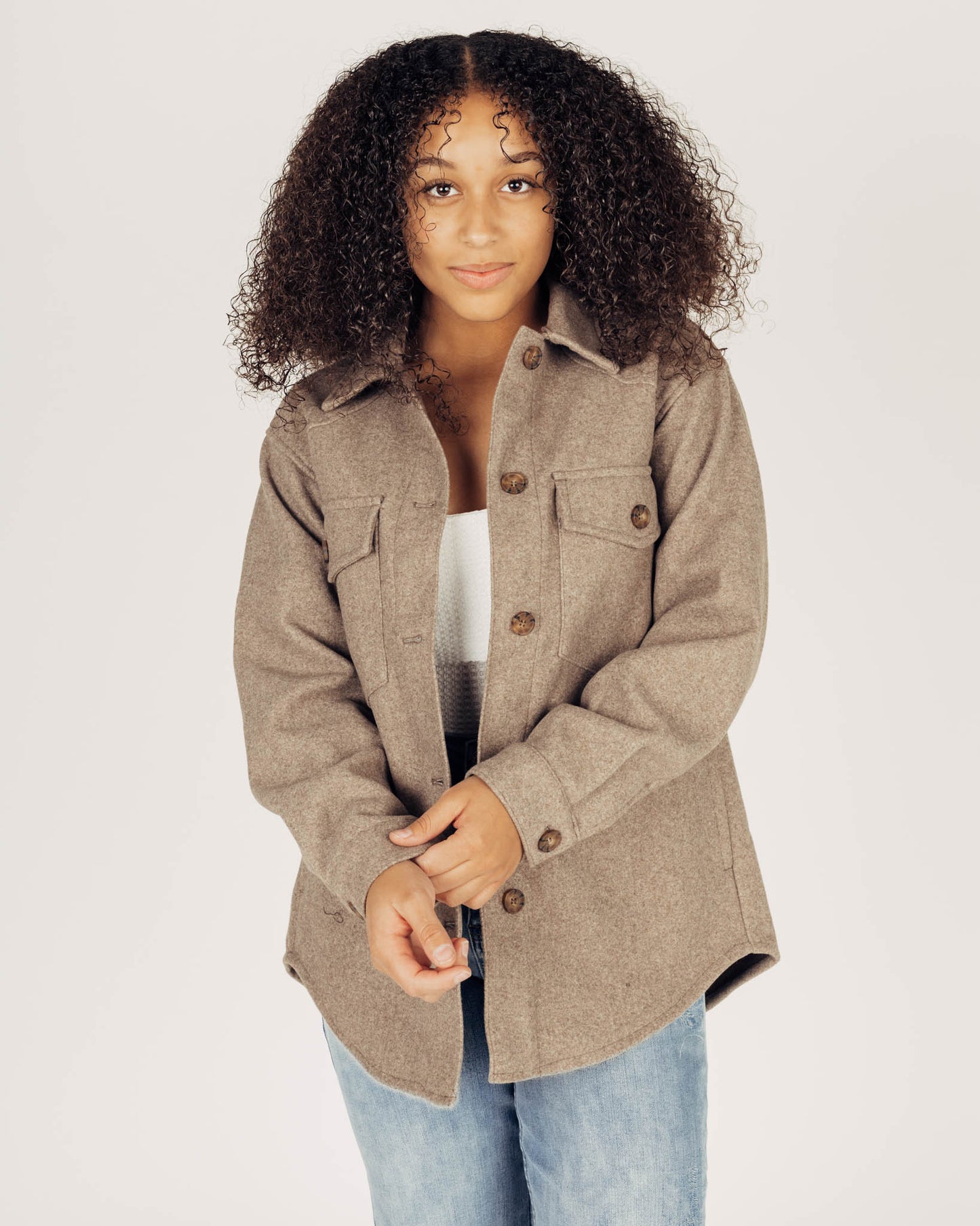 Ally Shacket || Brown