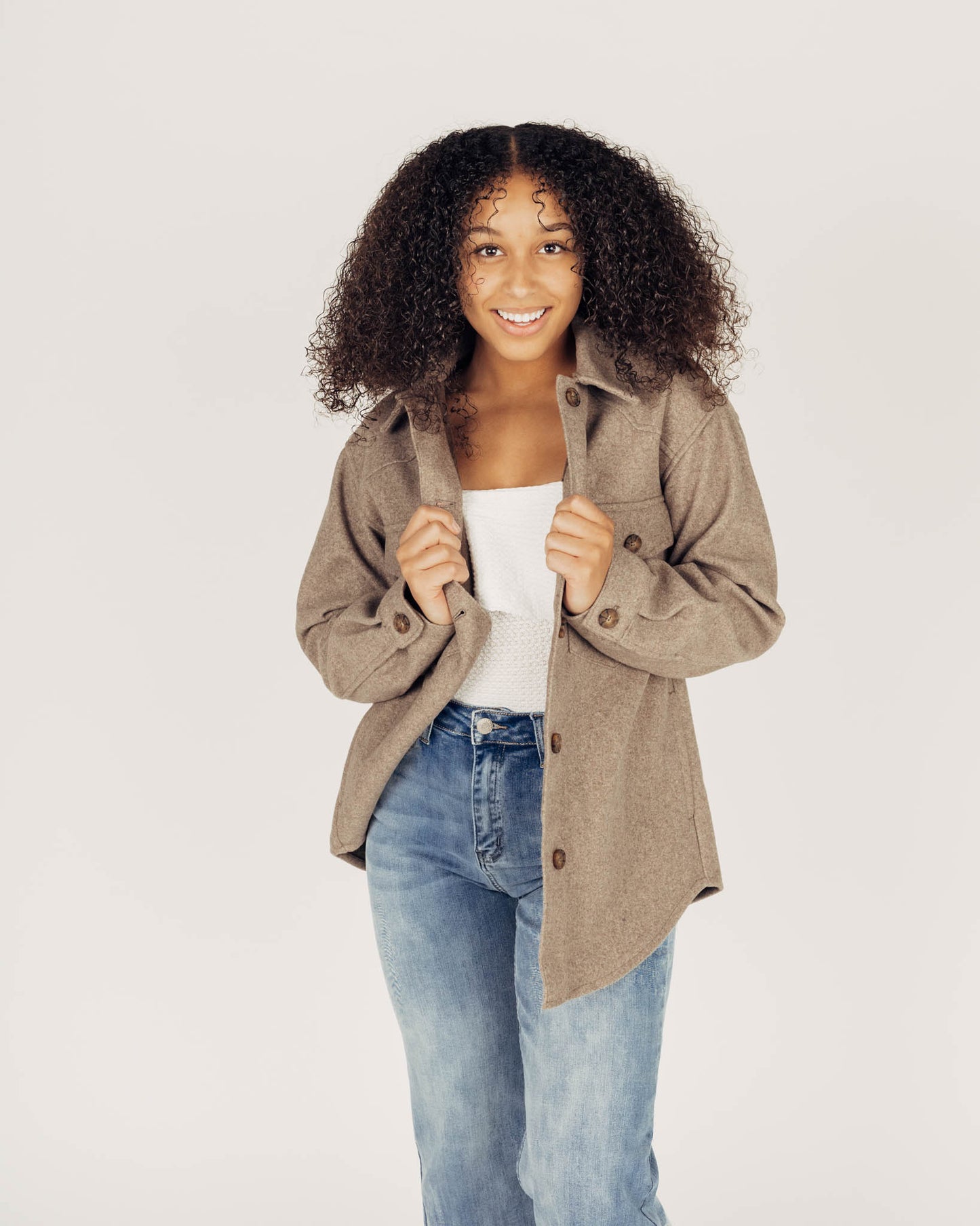 Ally Shacket || Brown