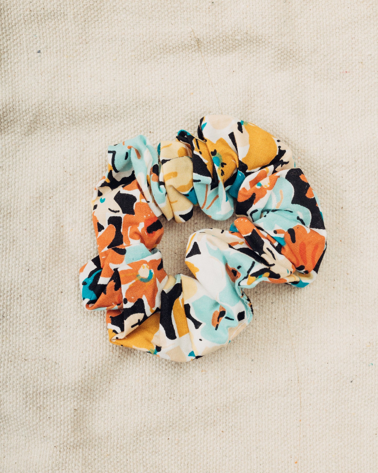 Bold Floral Scrunchie