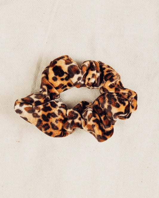 Cheetah Velvet Scrunchie