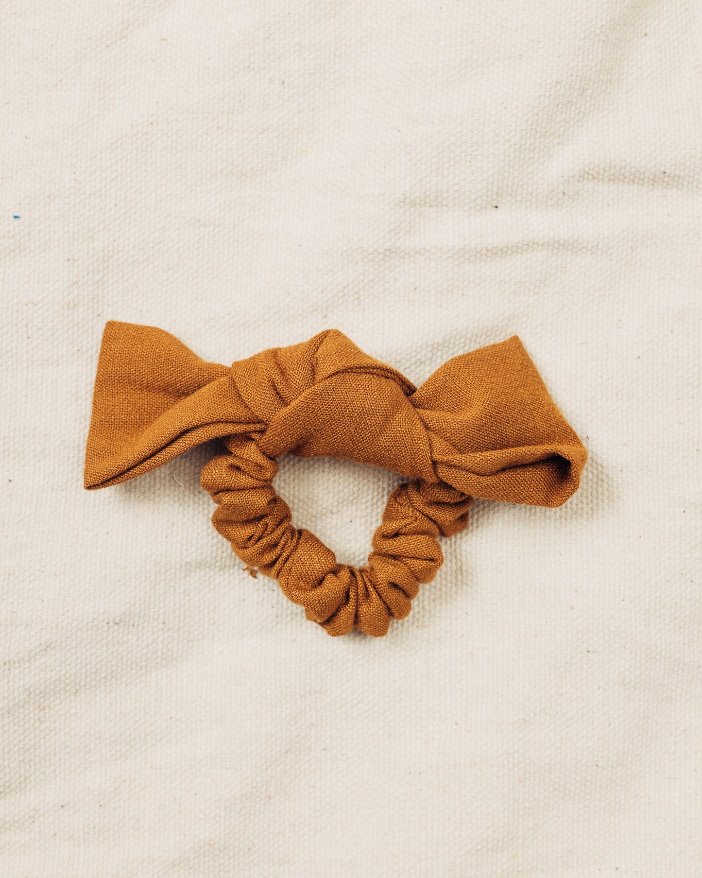Burnt Orange Bow Scrunchie