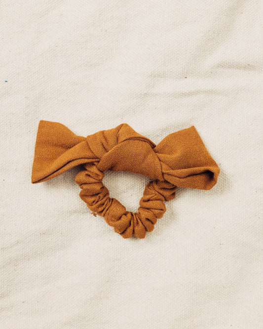 Burnt Orange Bow Scrunchie