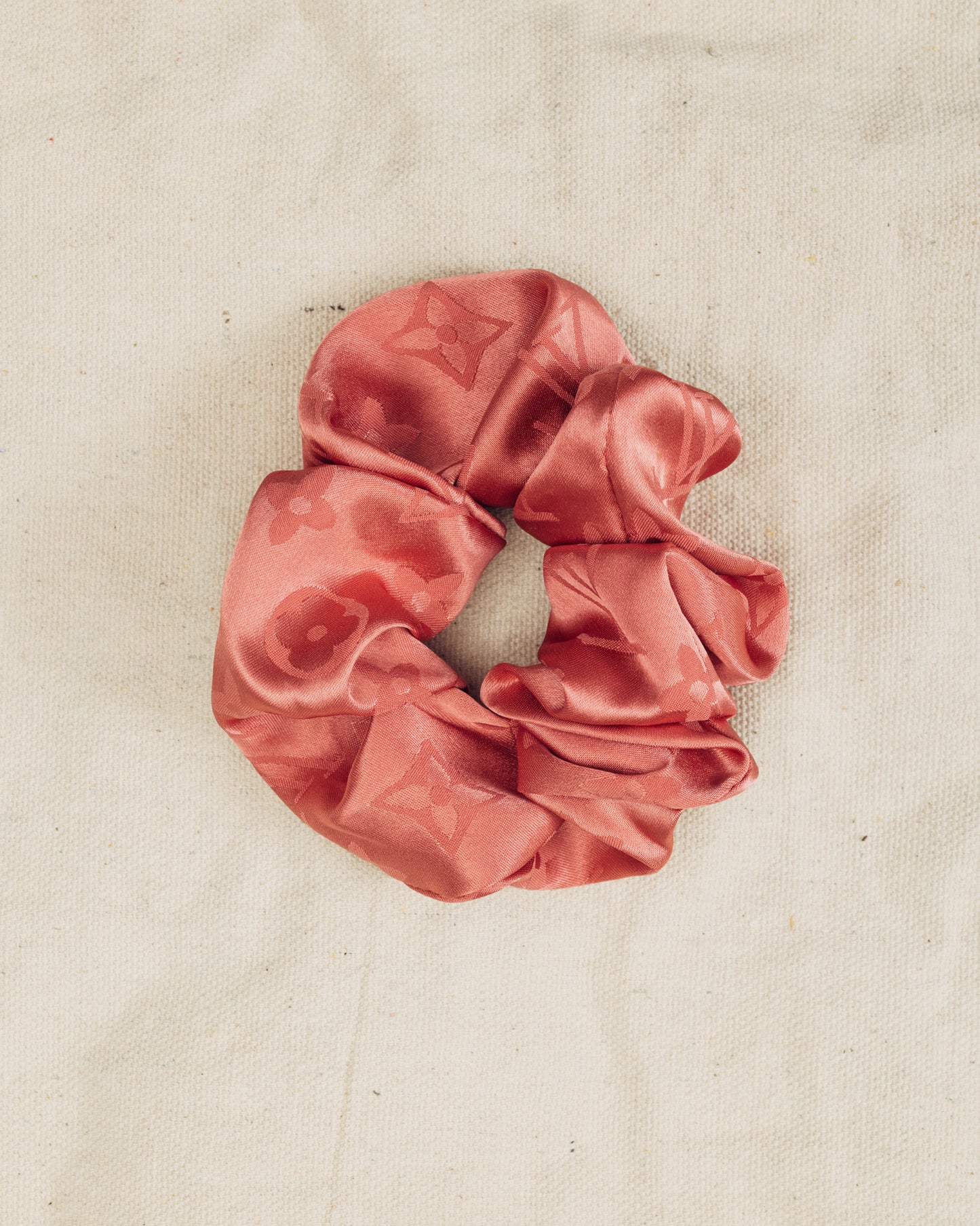 Pink Silk Scrunchie
