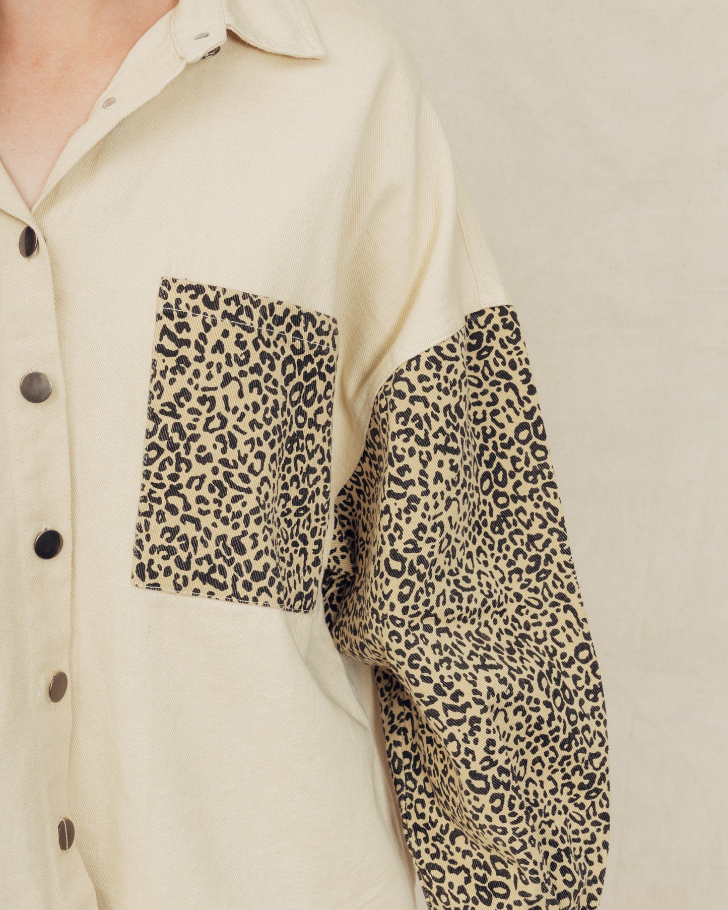 Leopard Shacket || Ivory