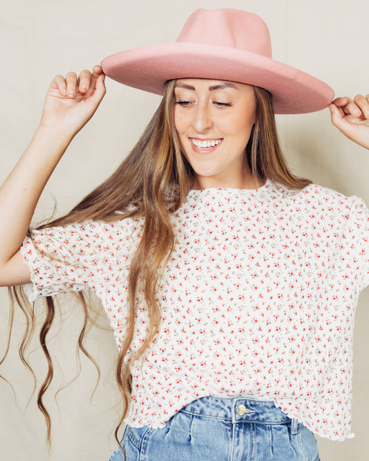 Lenny Hat || Pink