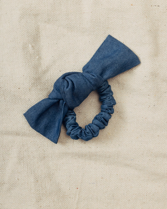 Denim Bow Scrunchie
