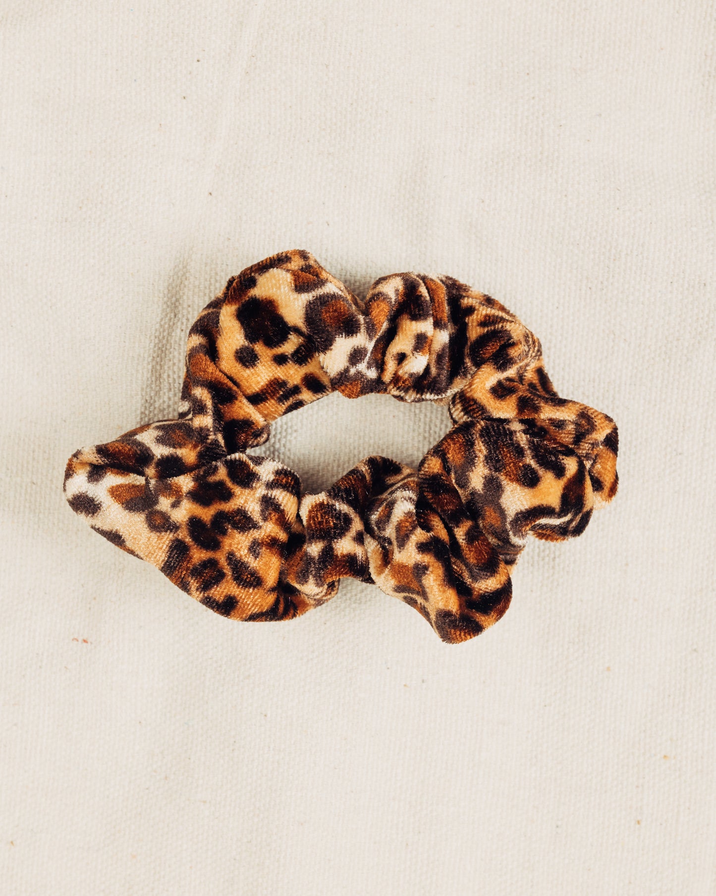 Cheetah Velvet Scrunchie