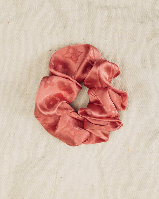 Pink Silk Scrunchie