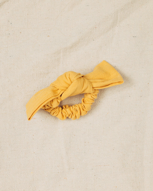 Mustard Bow Scrunchie